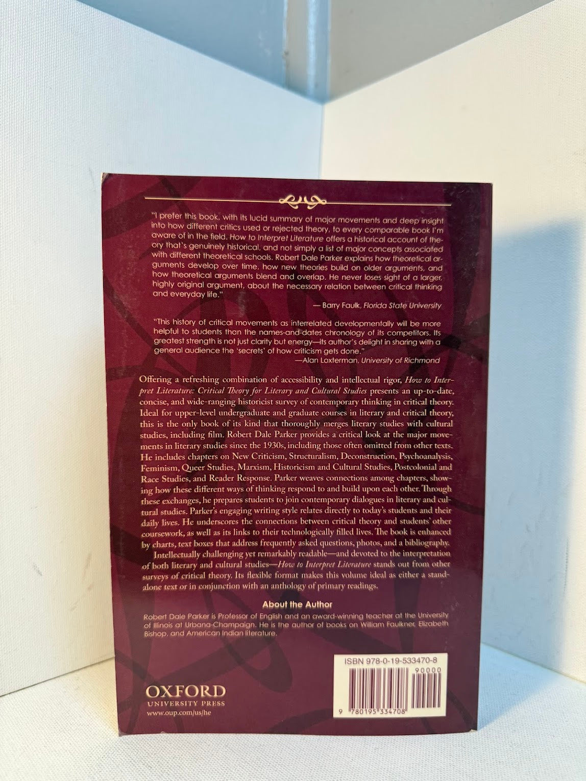 How to Interpret Literature by Robert Dale Parker