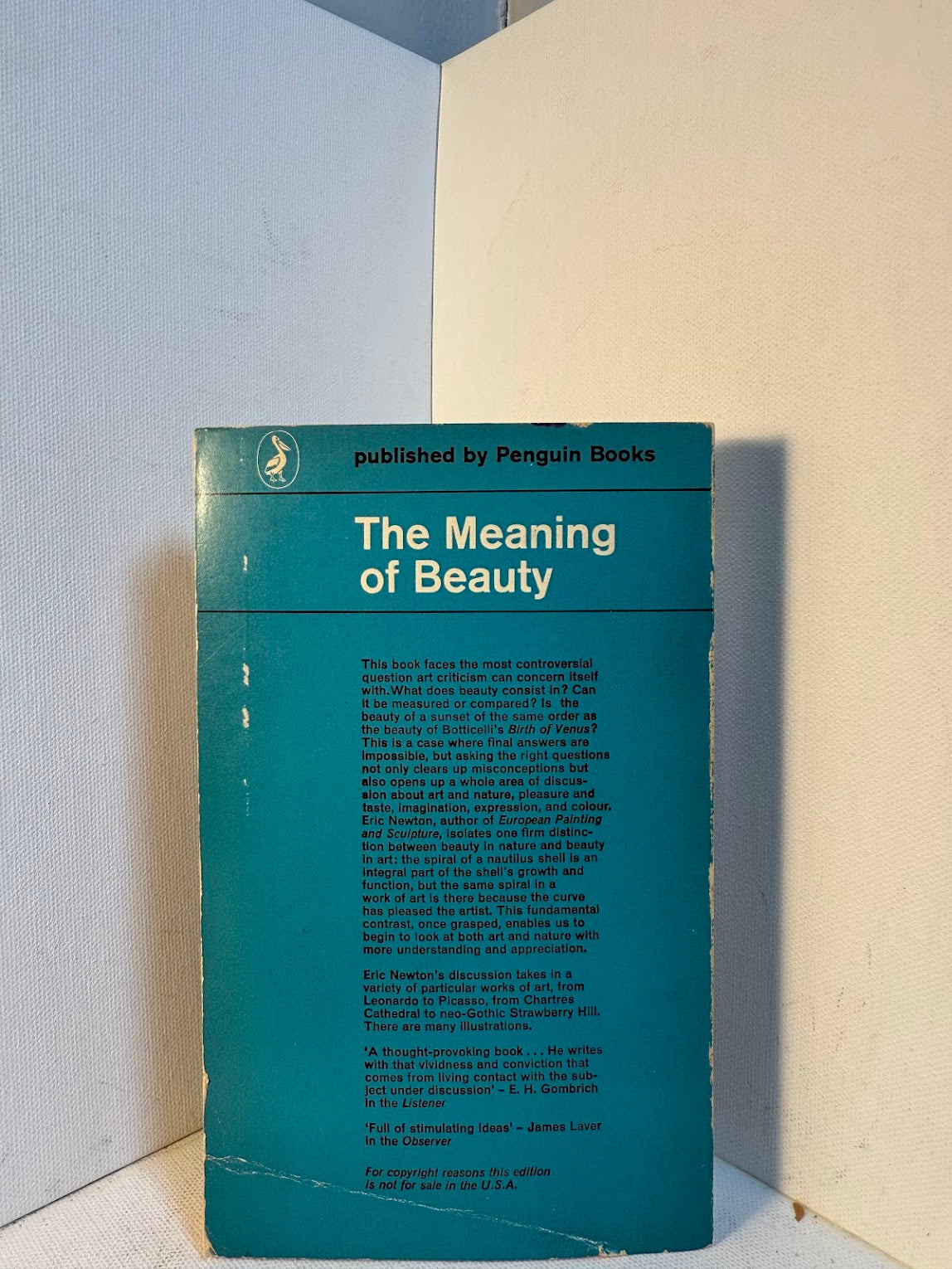 The Meaning of Beauty by Eric Newton