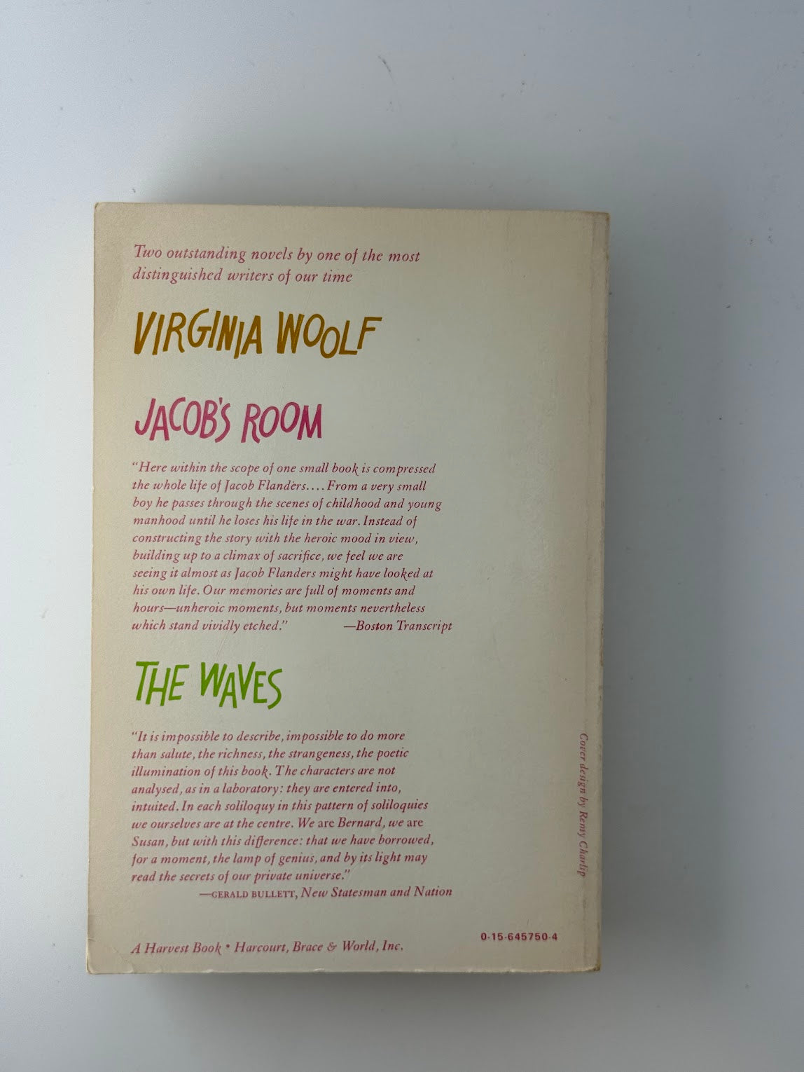 Jacob's Room & The Waves by Virginia Woolf