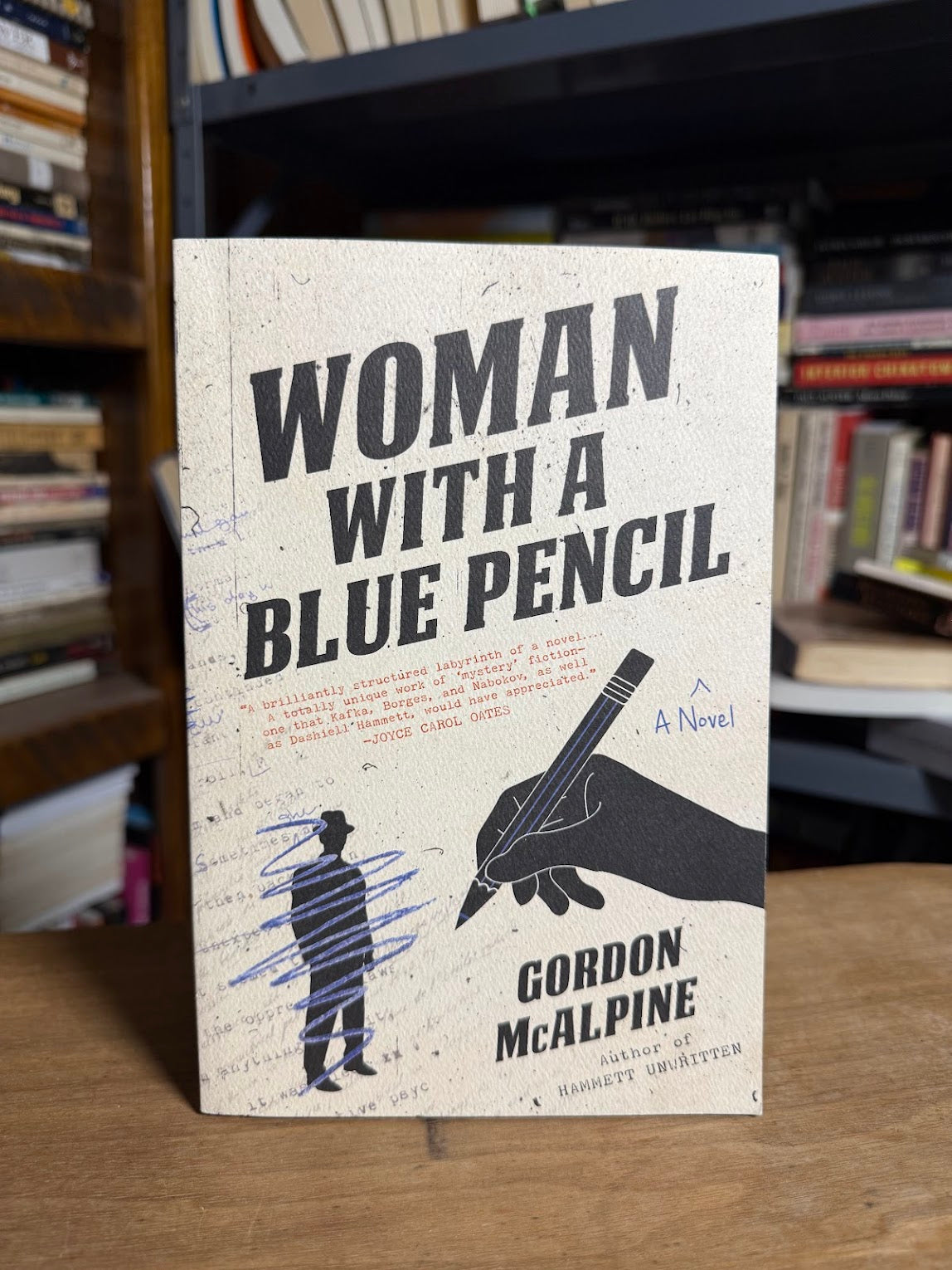 Woman with a Blue Pencil by Gordon McAlpine