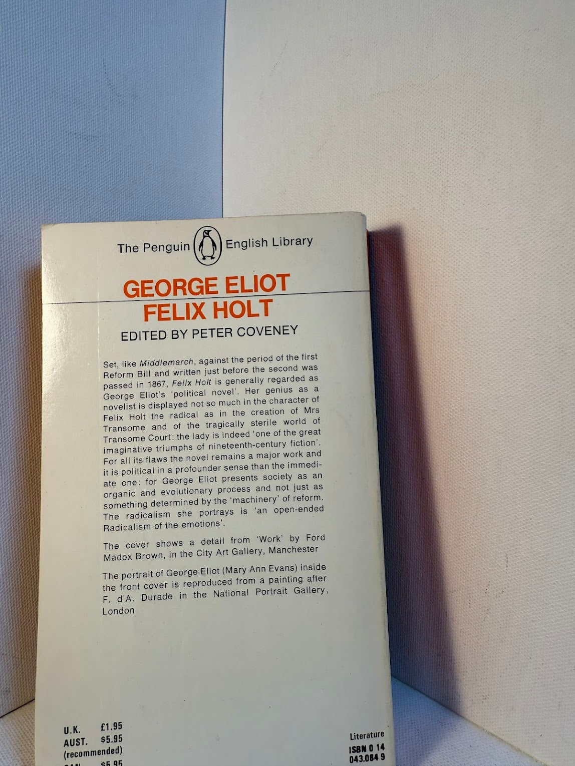 Felix Holt by George Eliot
