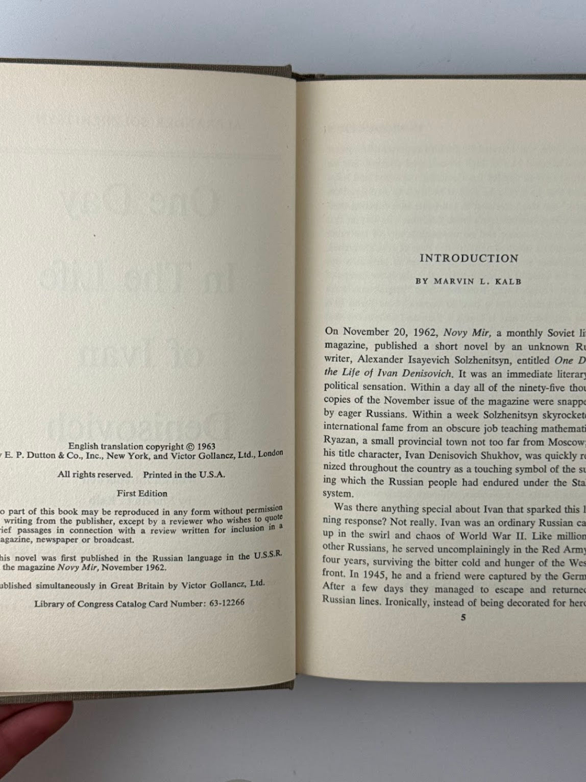 One Day in the Life of Ivan Denisovich by Alexander Solzhenitsyn