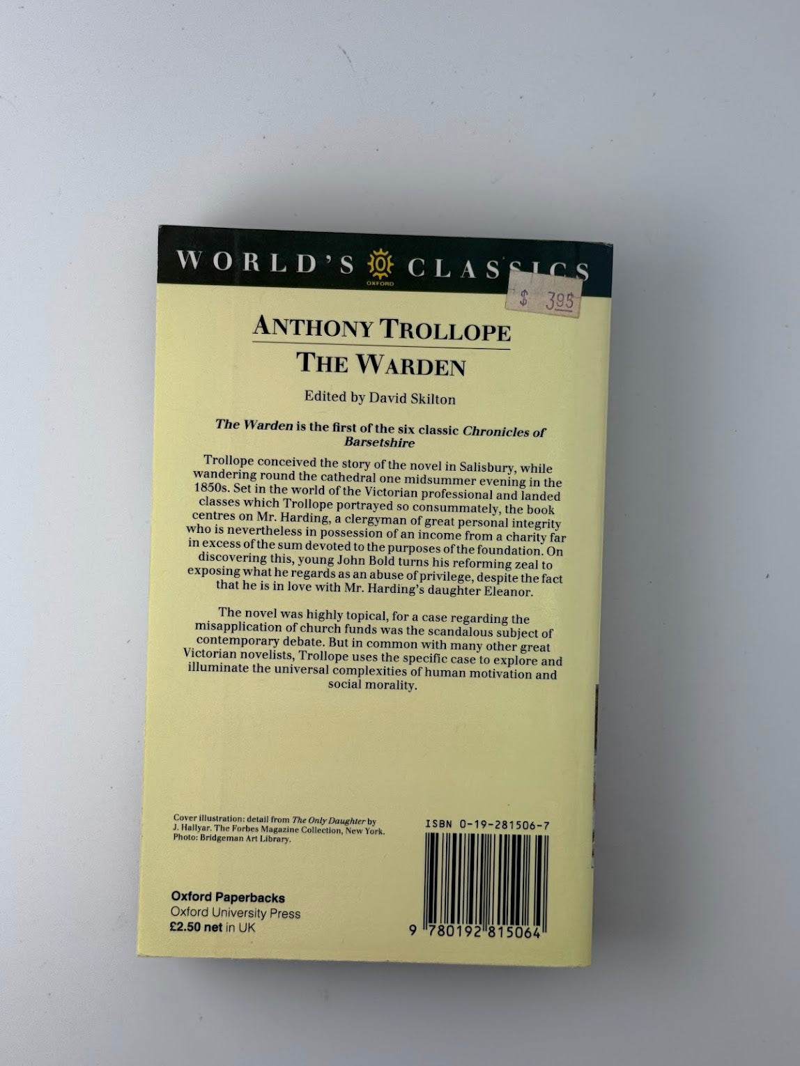 The Warden by Anthony Trollope