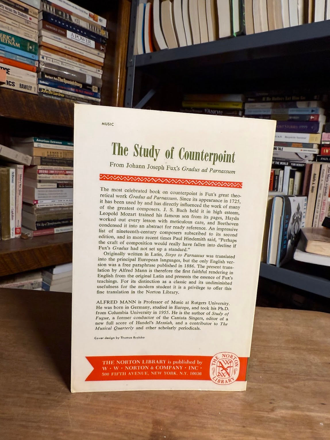 The Study of Counterpoint by Johann Joseph Fux