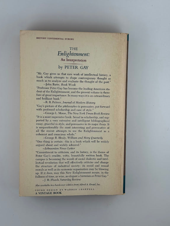 The Enlightenment: An Interpretation by Peter Gay