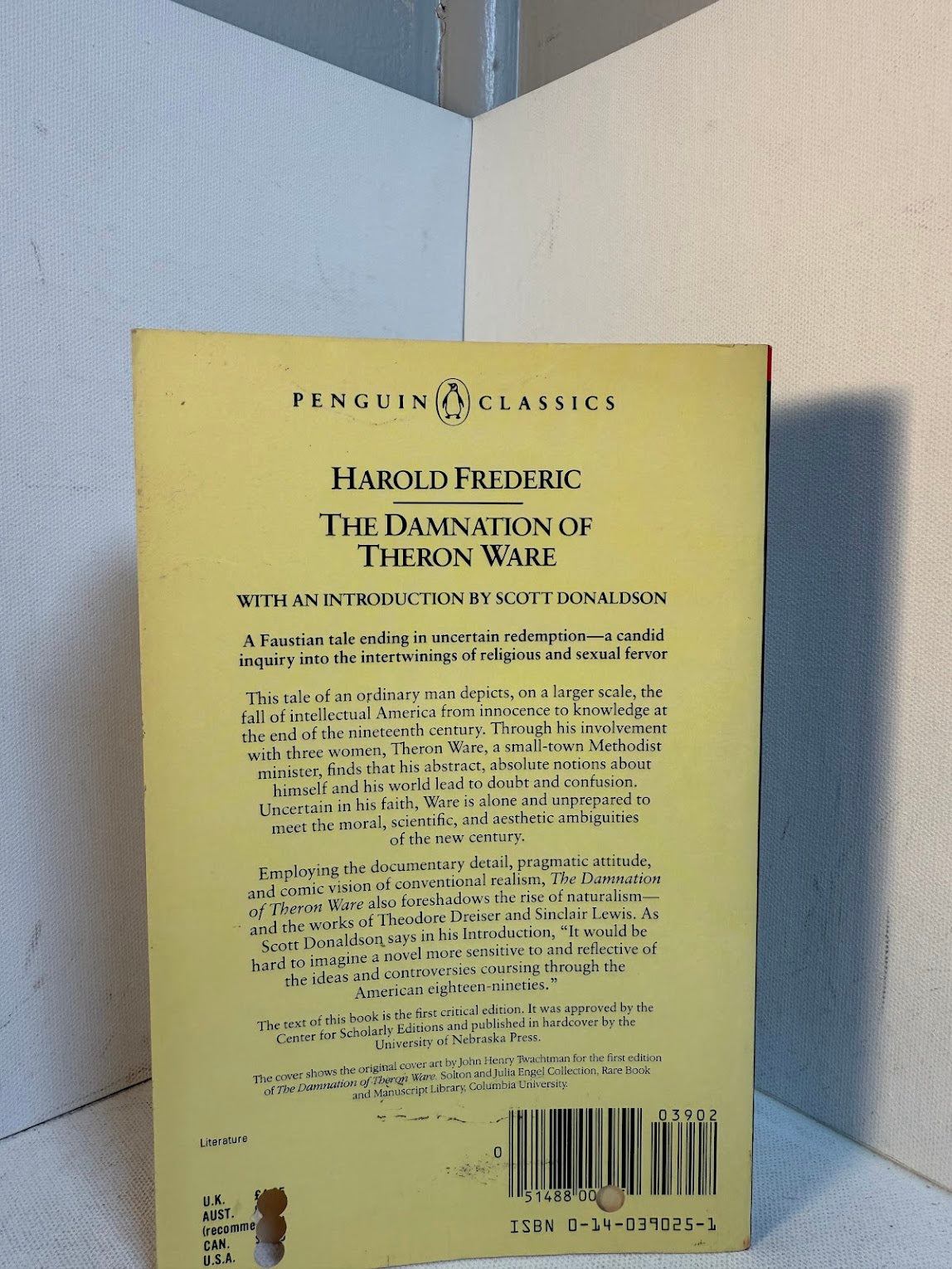 The Damnation of Theron Ware by Harold Frederic