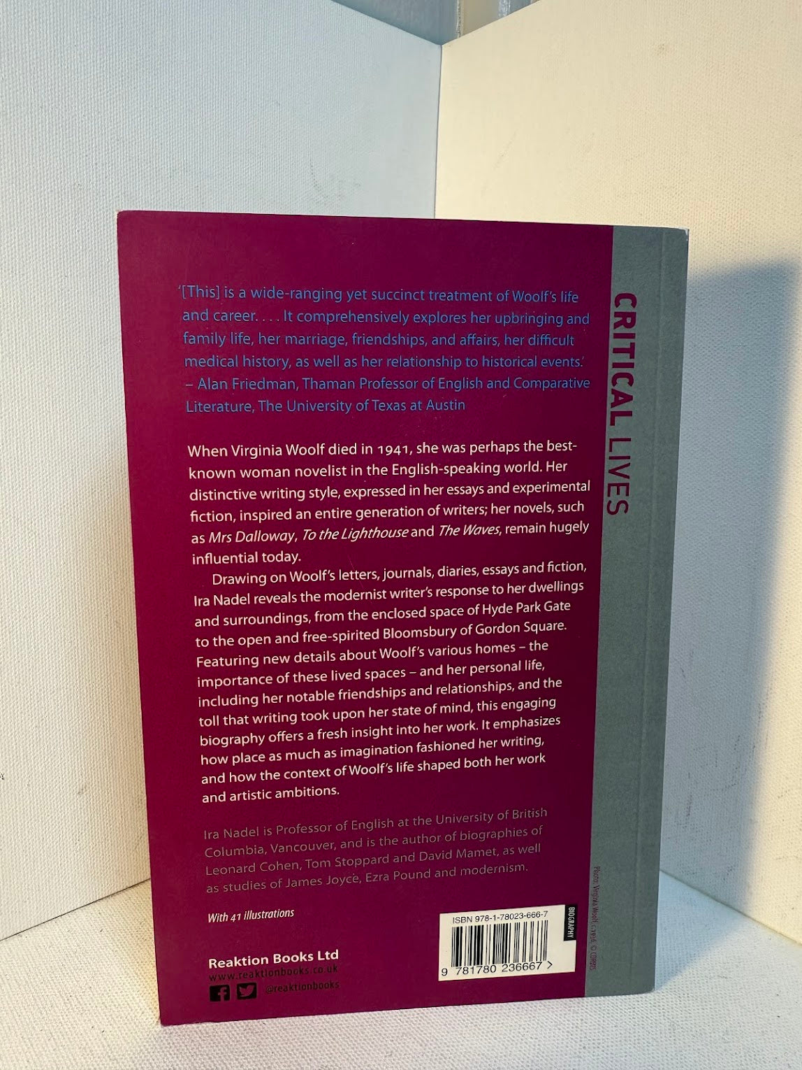 Critical Lives - Virginia Woolf by Ira Nadel