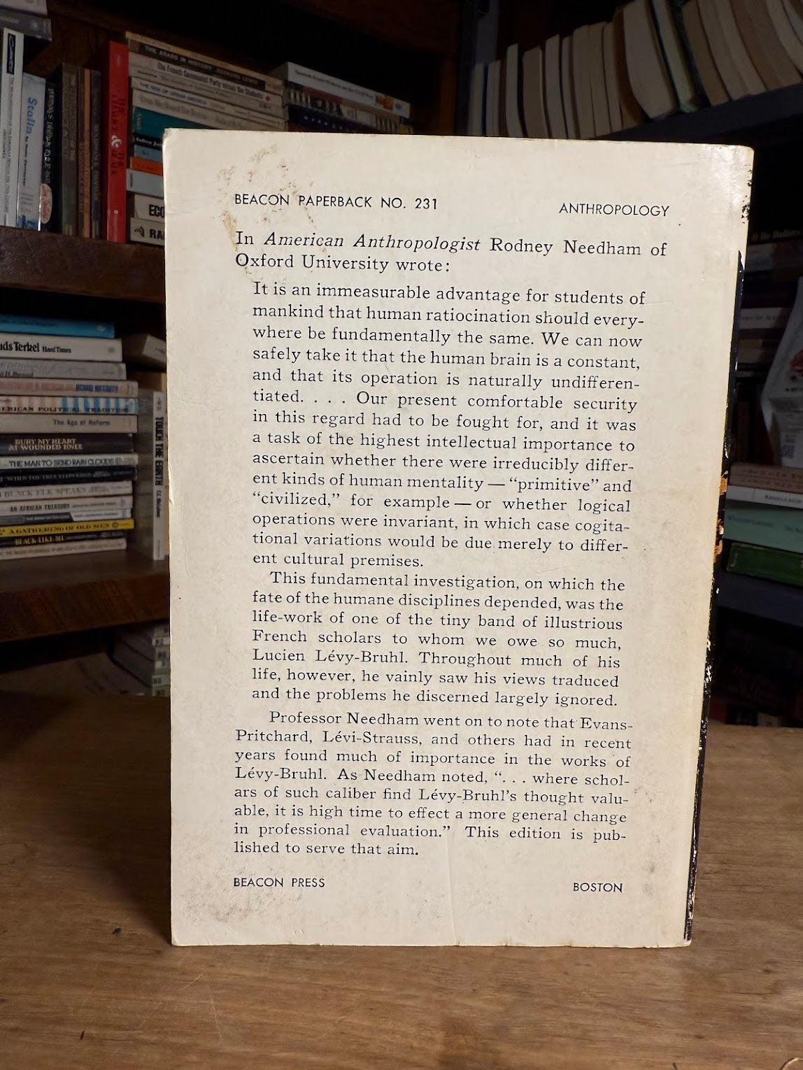 Primitive Mentality by Lucien Levy-Bruhl