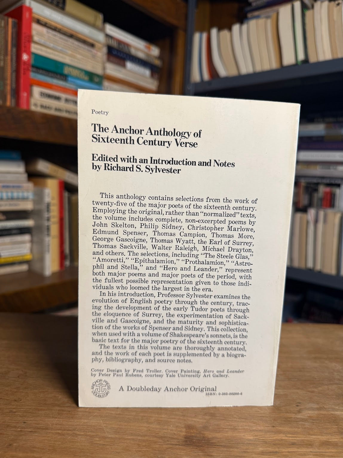 The Anchor Anthology of Sixteenth Century Verse edited by Richard S. Sylvester