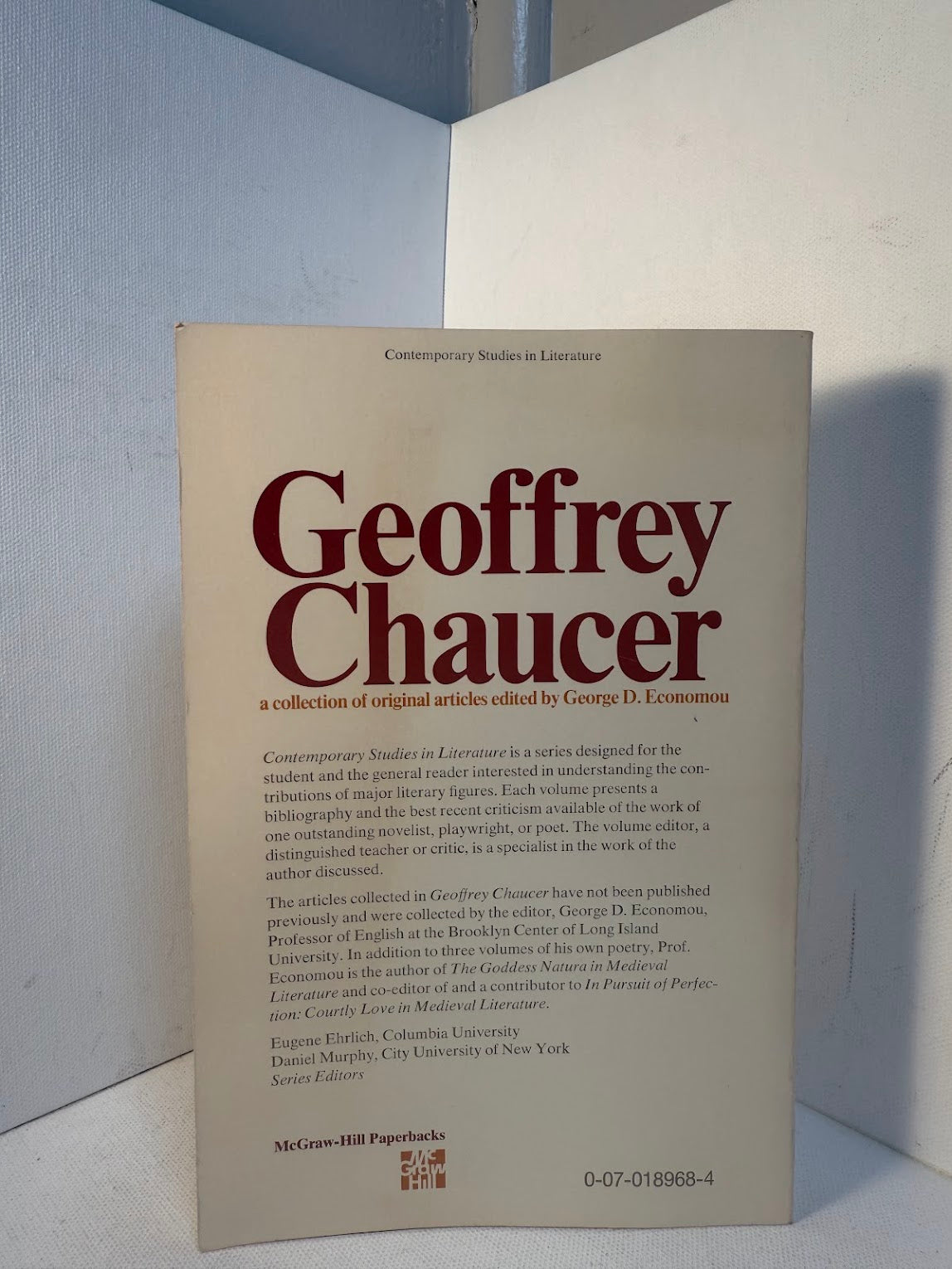 Geoffrey Chaucer edited by George D. Economou