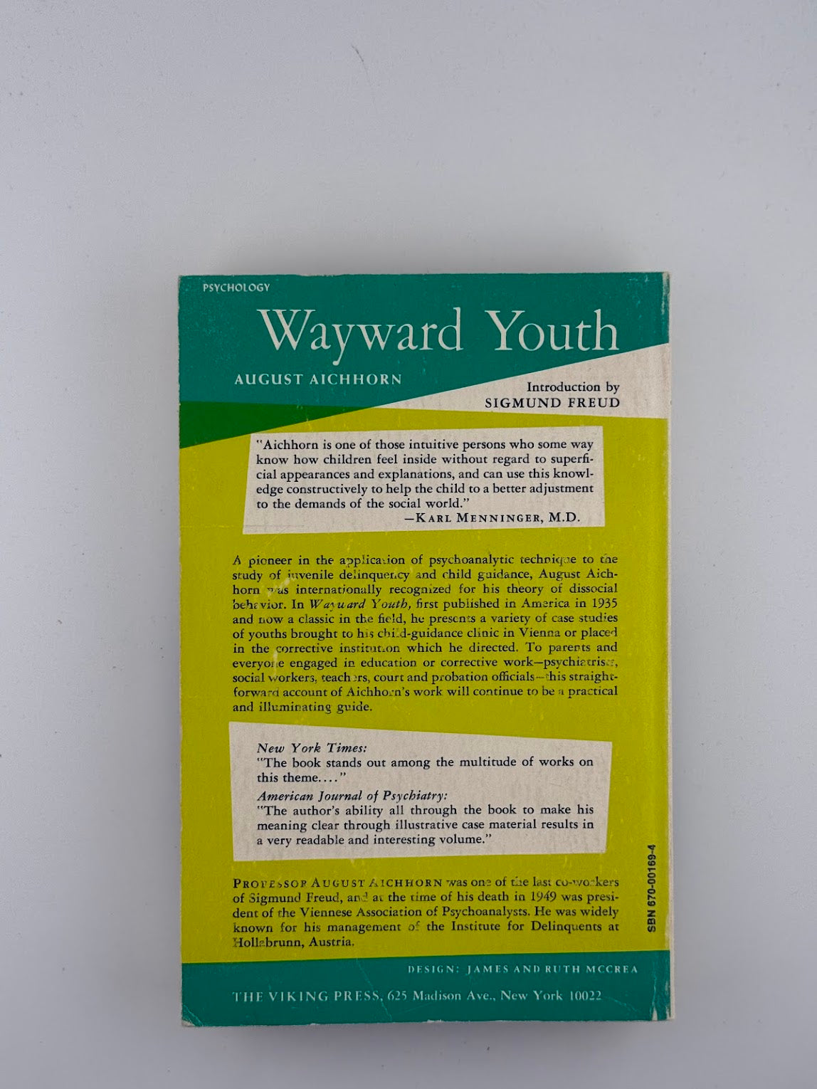 Wayward Youth by August Aichhorn