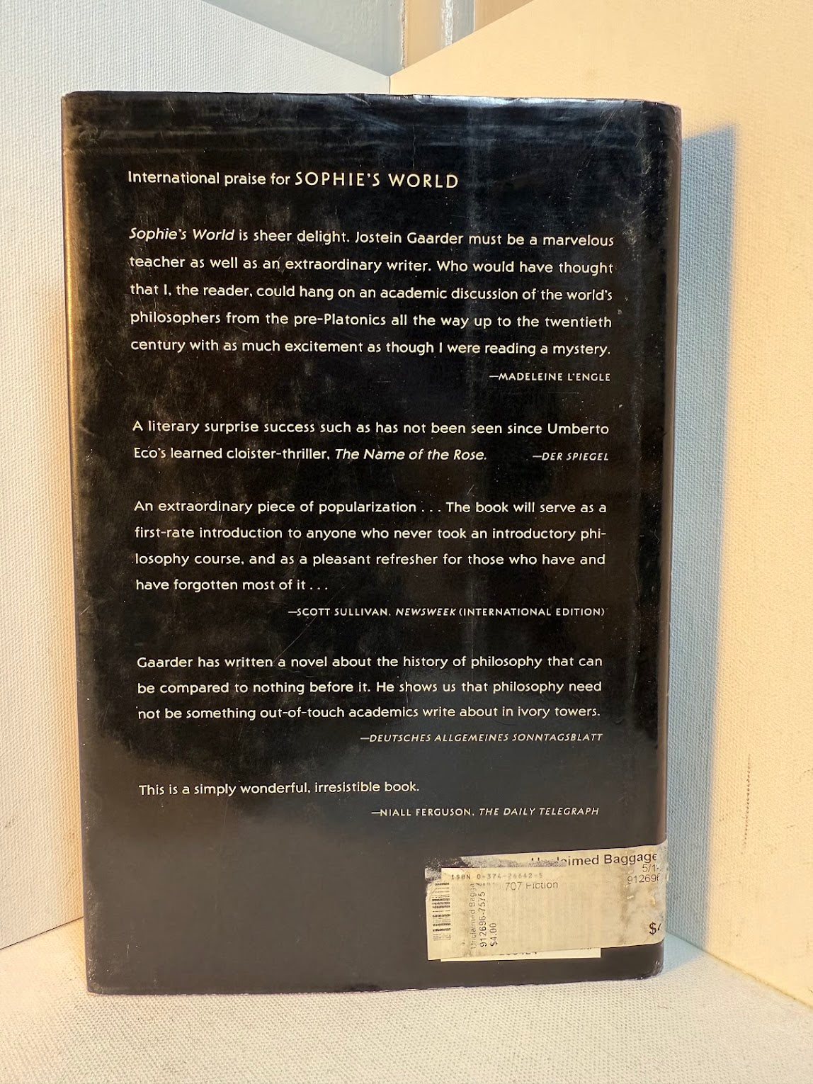 Sophie's World by Jostein Gaarder