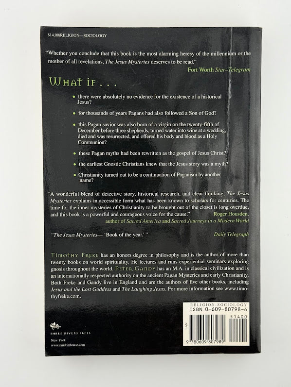 The Jesus Mysteries by Timothy Freke & Peter Gandy