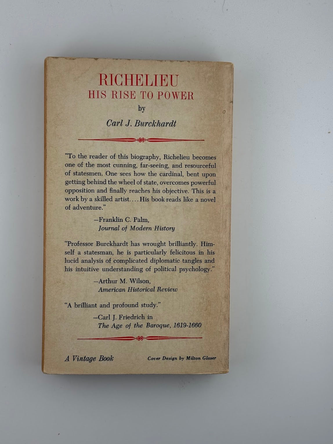 Richelieu - His Rise to Power by Carl J. Burckhardt