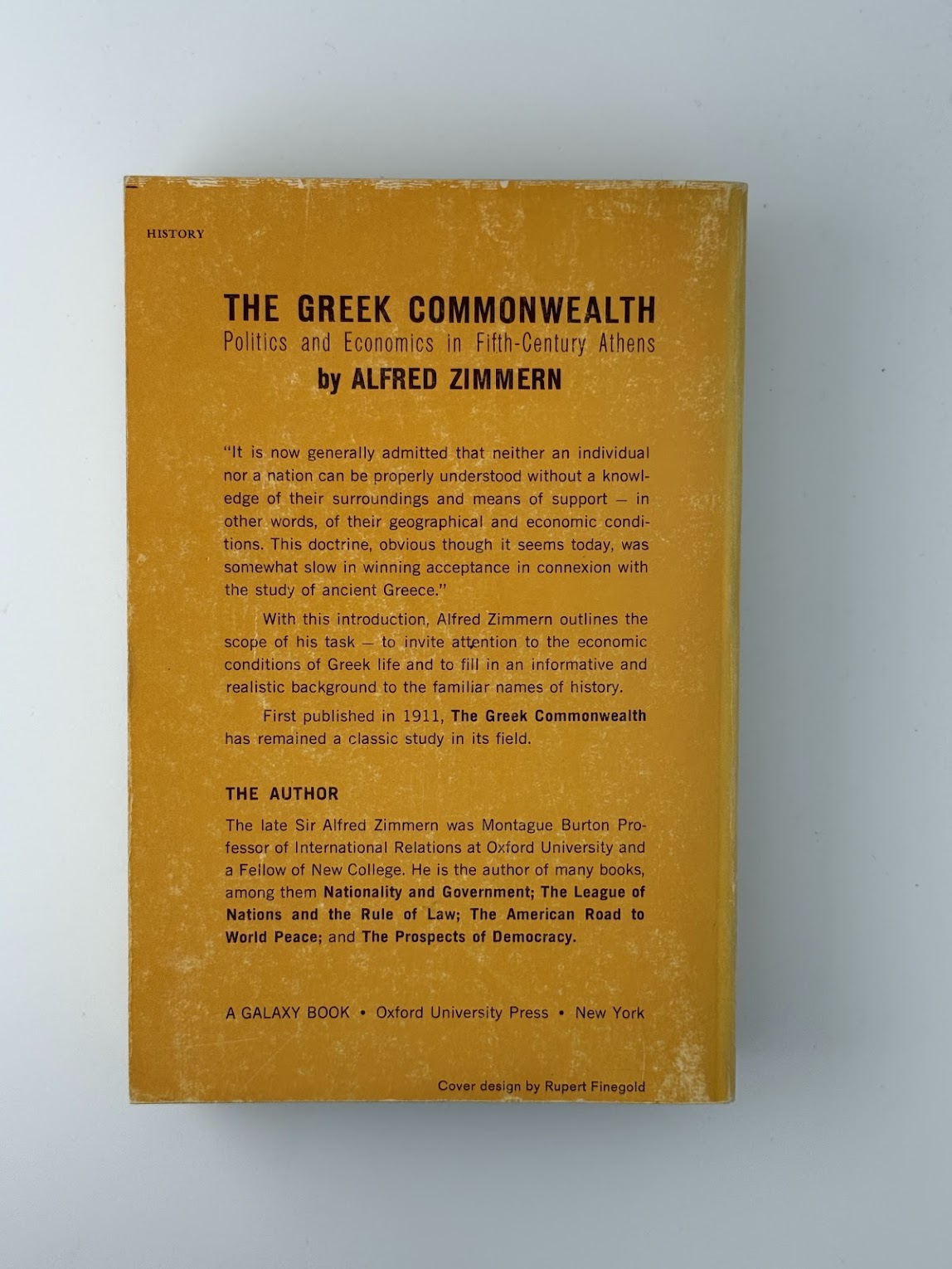 The Greek Commonwealth by Alfred Zimmern
