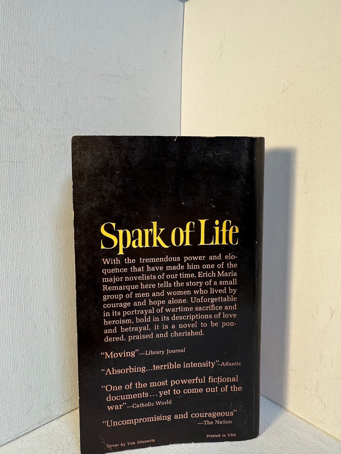 Spark of Life by Erich Maria Remarque