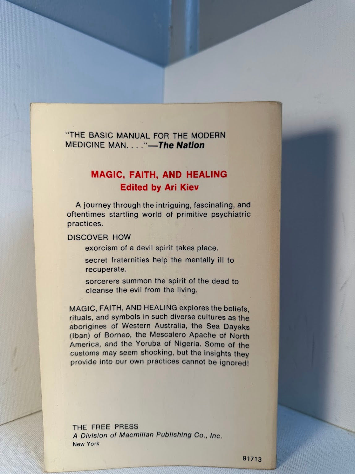 Magic, Faith, and Healing edited by Ari Kiev