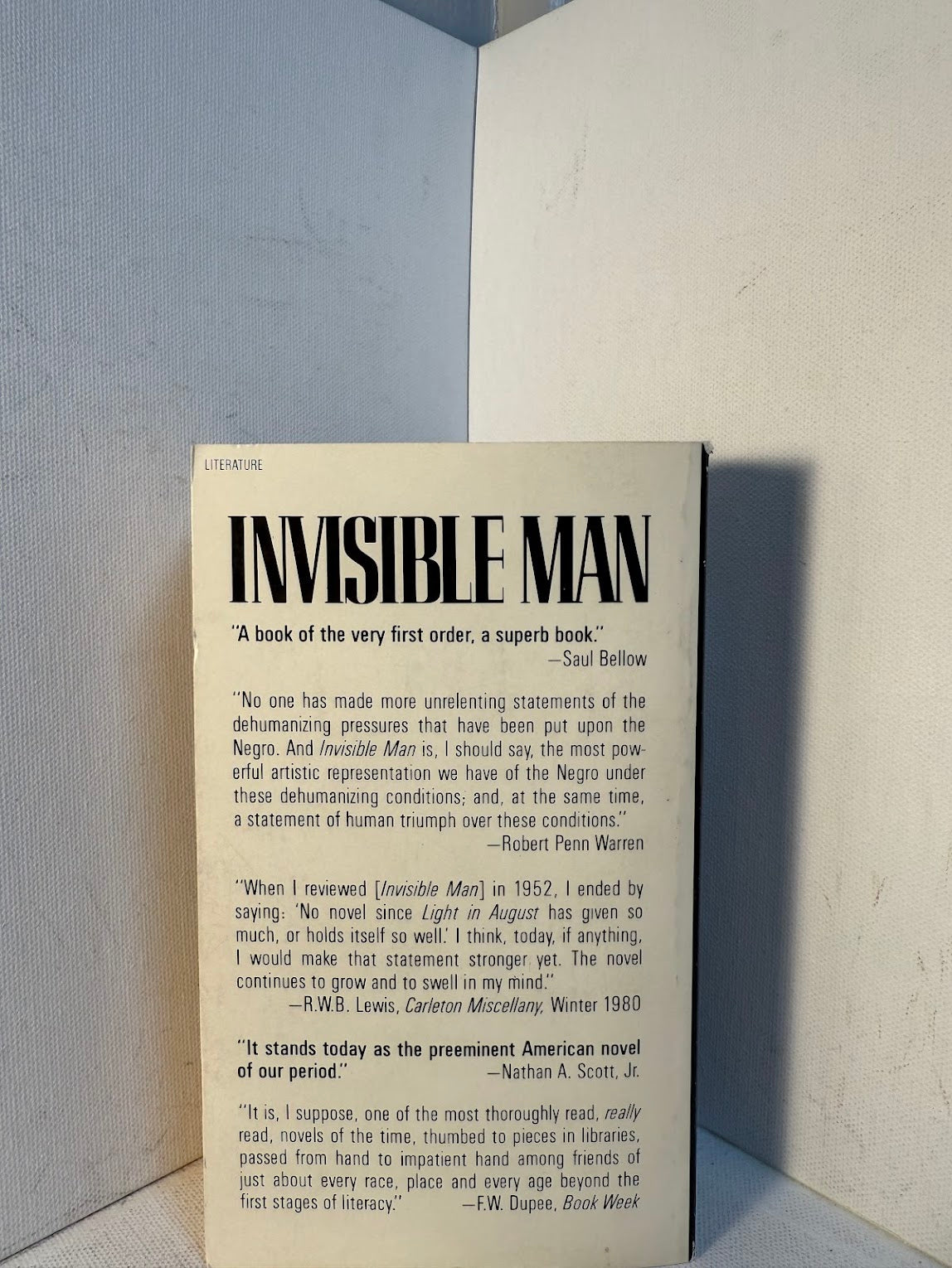 Invisible Man by Ralph Ellison