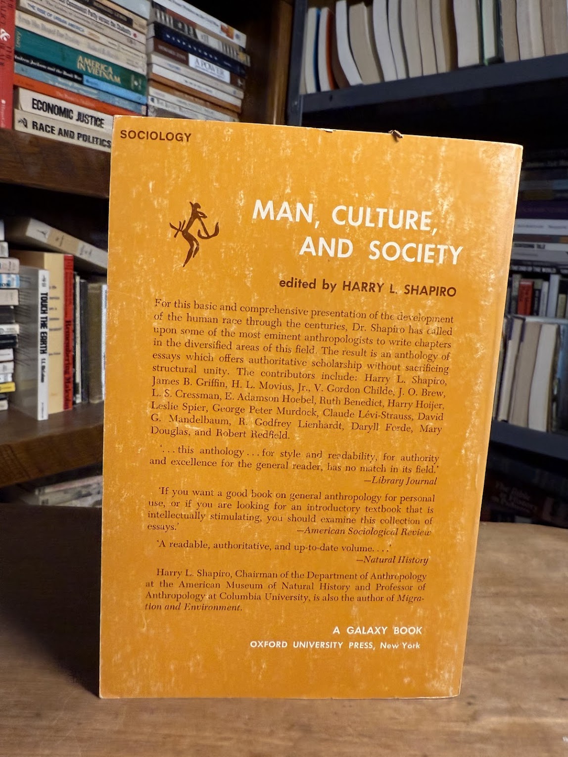 Man, Culture, and Society edited by Harry L. Shapiro