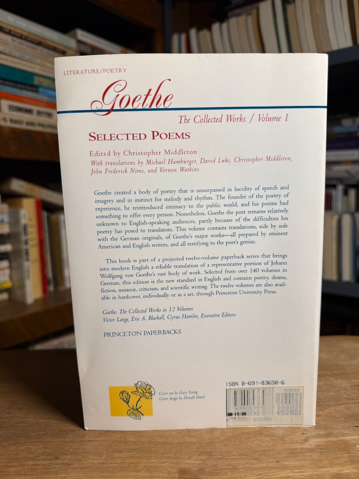 Goethe Selected Poems edited by Christopher Middleton