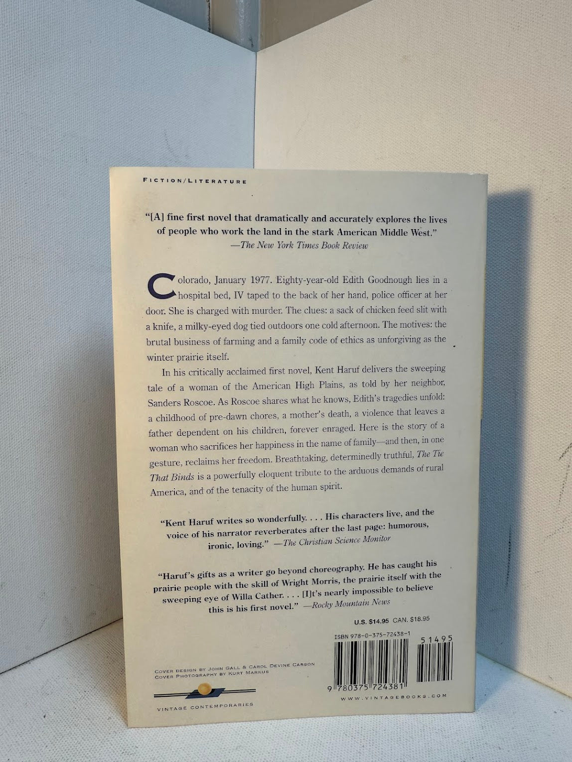 The Tie That Binds by Kent Haruf