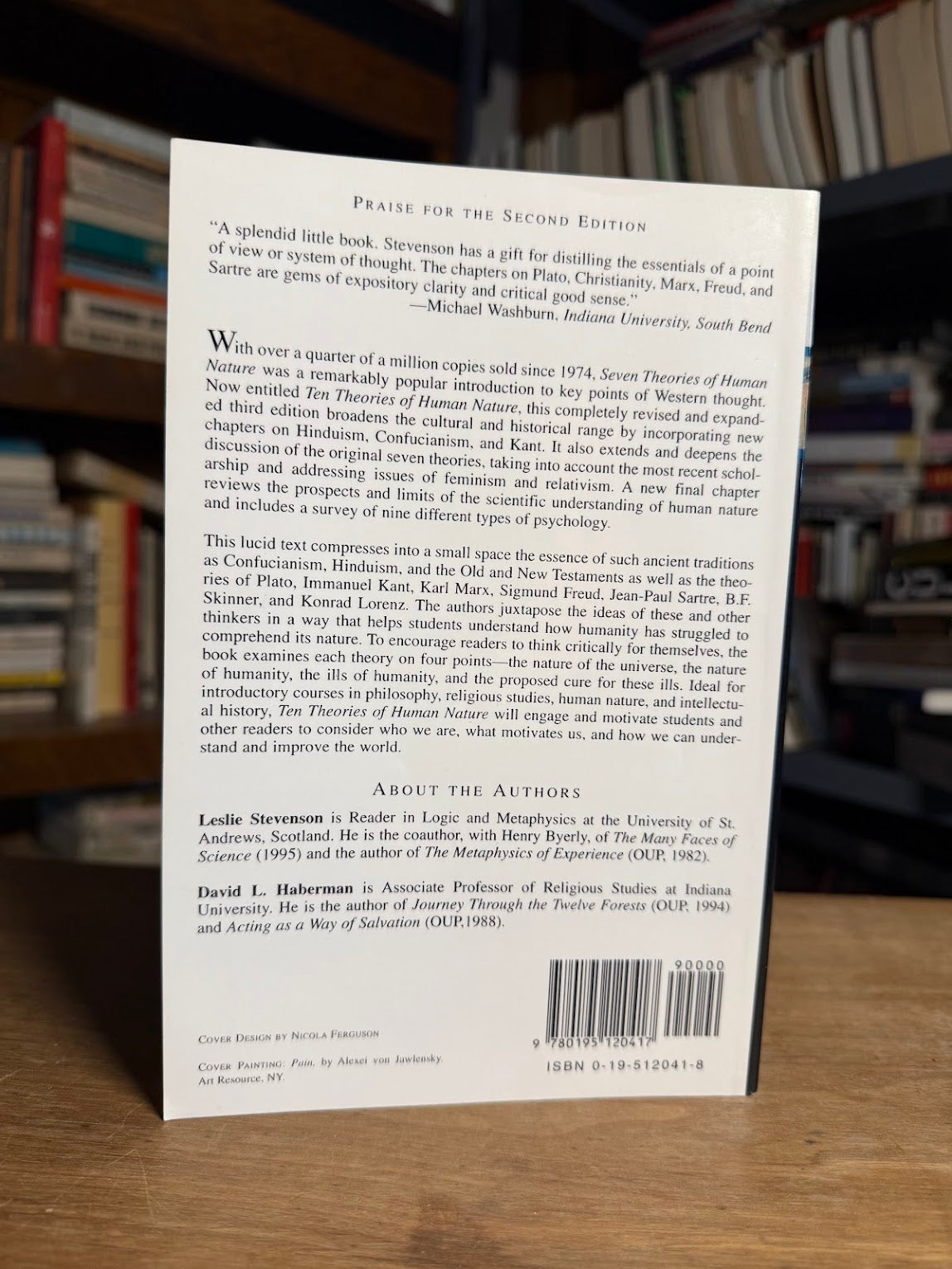 Ten Theories of Human Nature by Leslie Stevenson & David L. Haberman