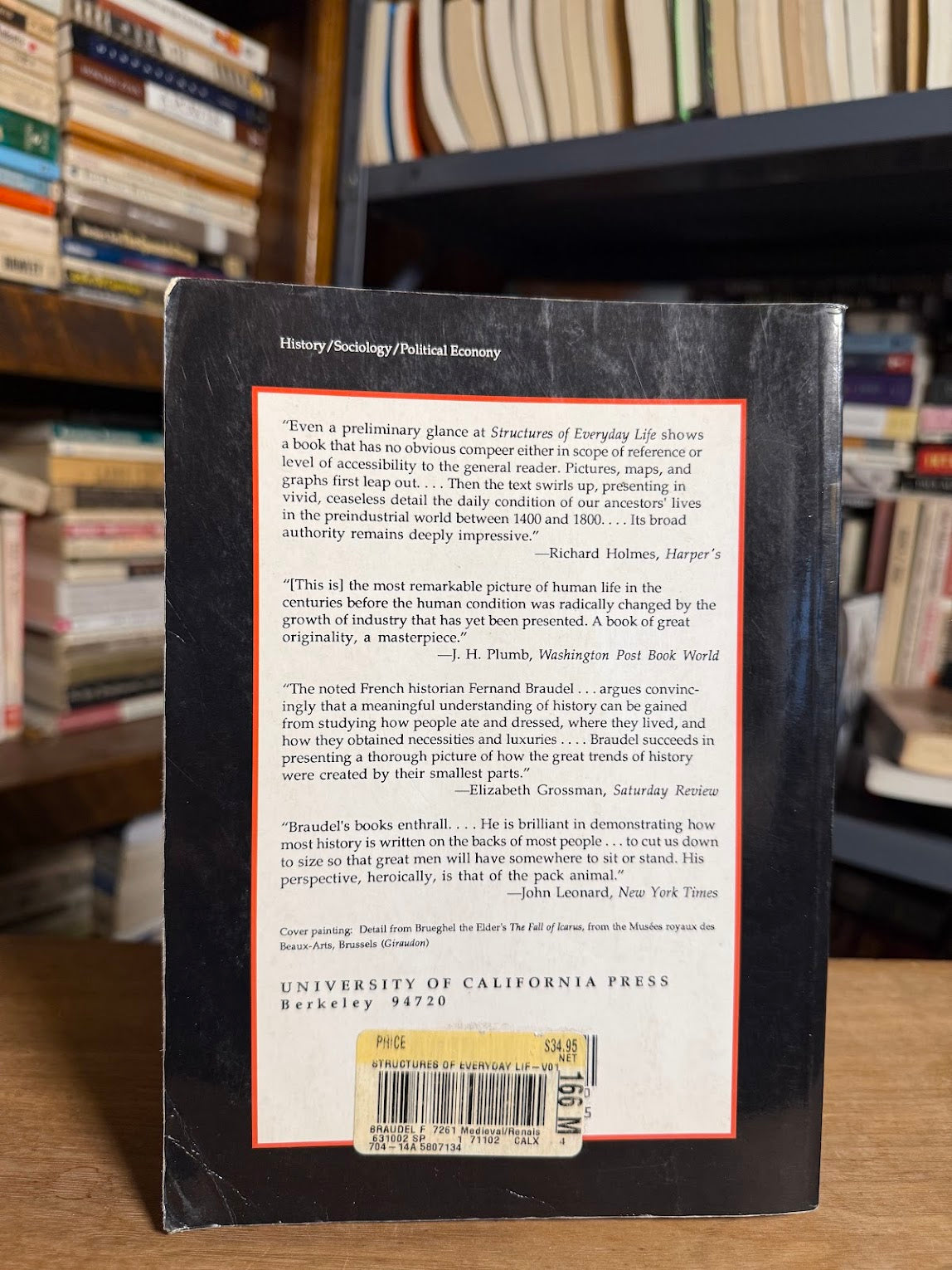 The Structures of Everyday Life Vol. 1 by Fernand Braudel