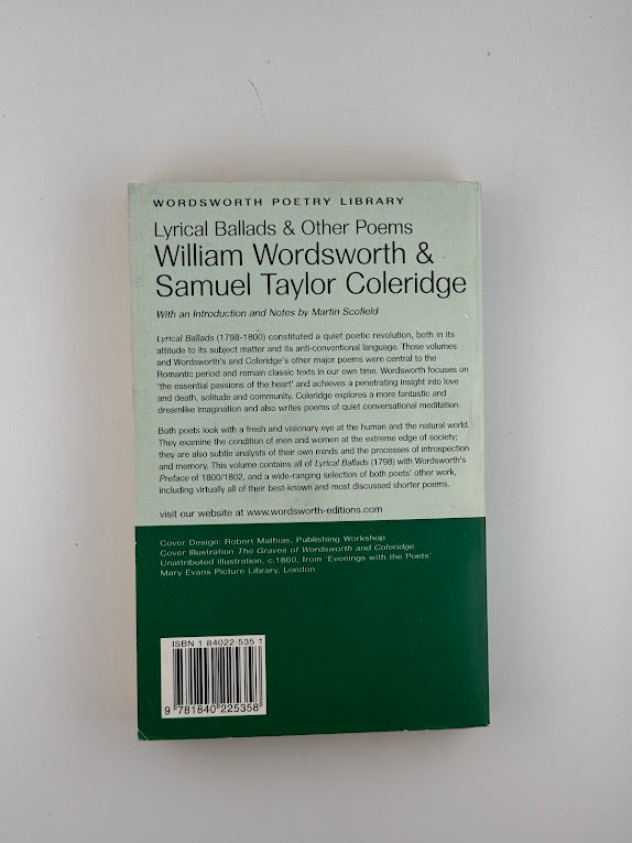Lyrical Ballads and Other Poems by Wordsworth & Coleridge