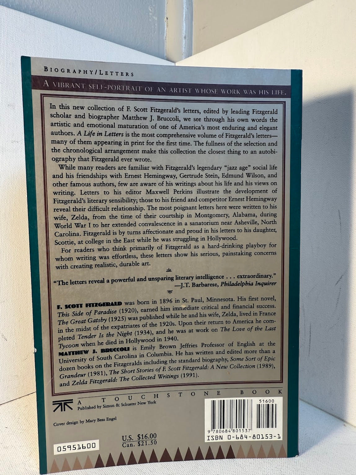 A Life in Letters - F. Scott Fitzgerald