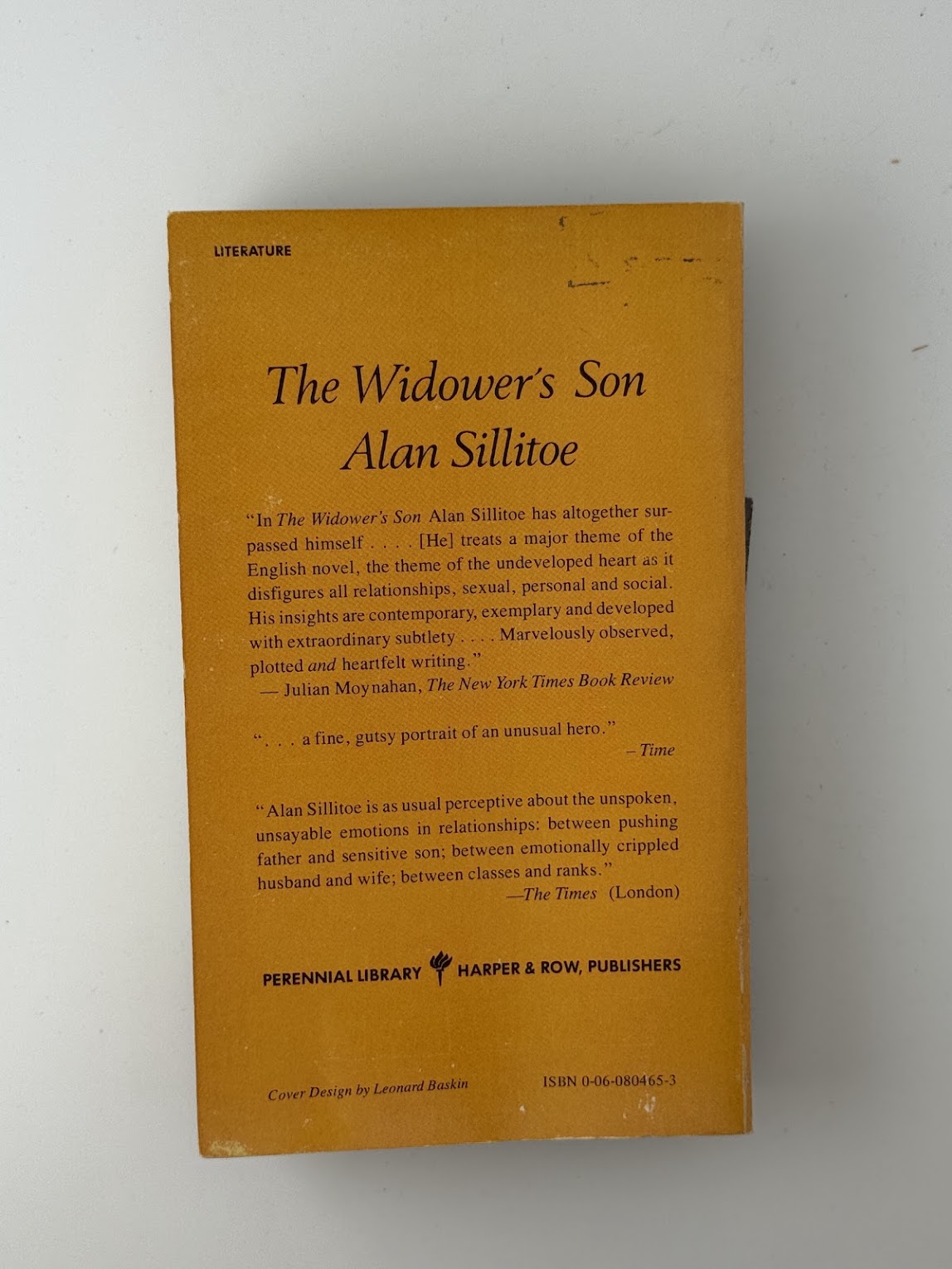 The Widower's Son by Alan Sillitoe