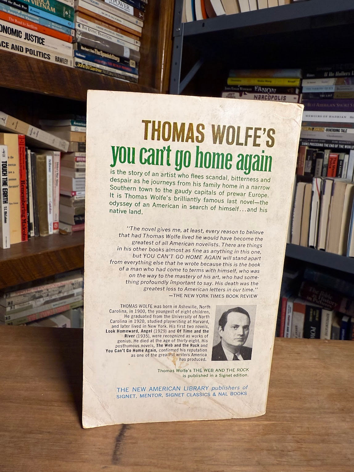 You Can't Go Home Again by Thomas Wolfe