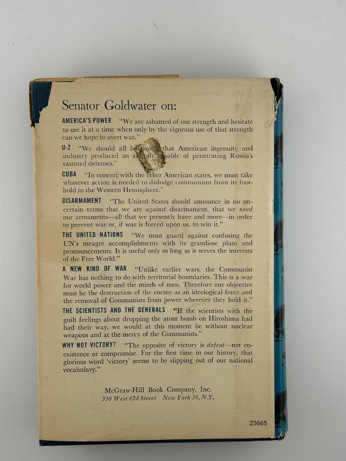 Why Not Victory? by Barry M. Goldwater