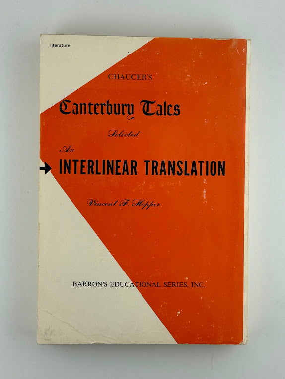 Canterbury Tales Interlinear Translation