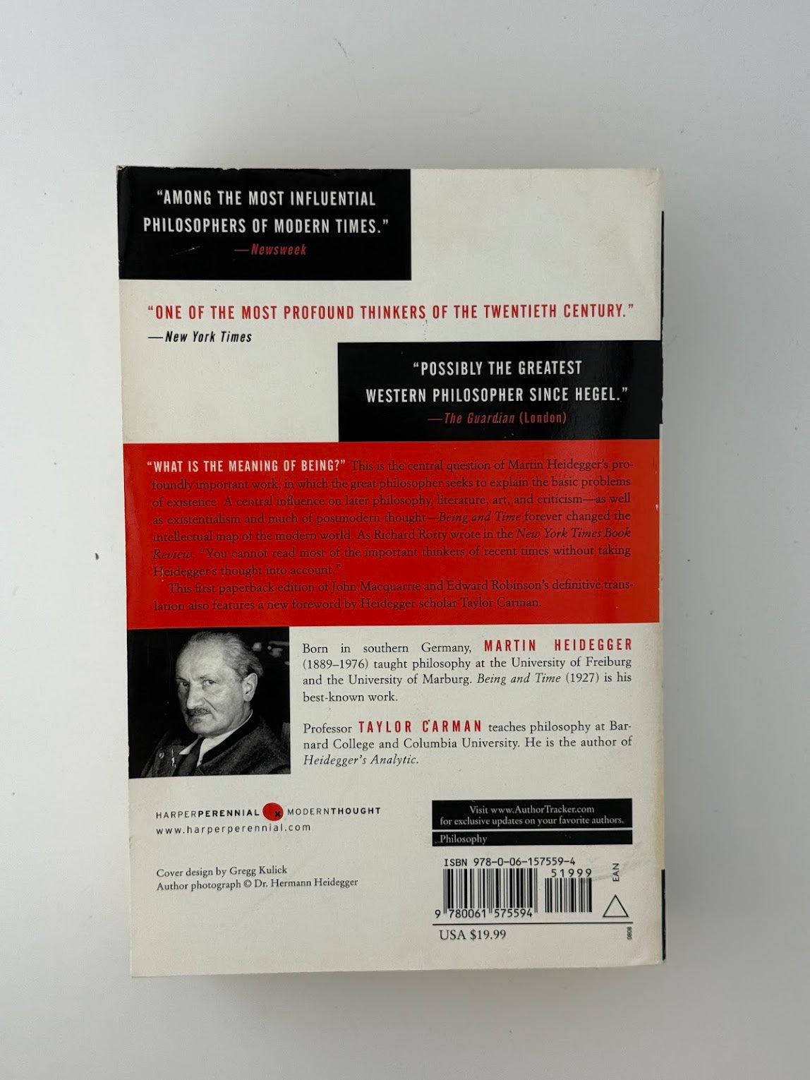 Being and Time by Martin Heidegger
