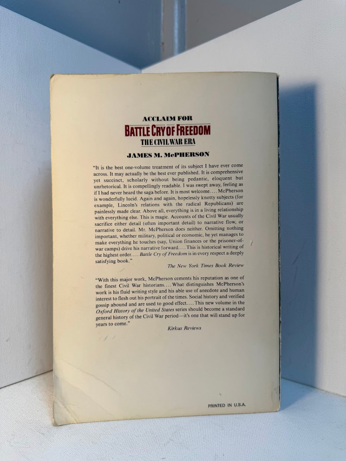 Battle Cry of Freedom by James McPherson