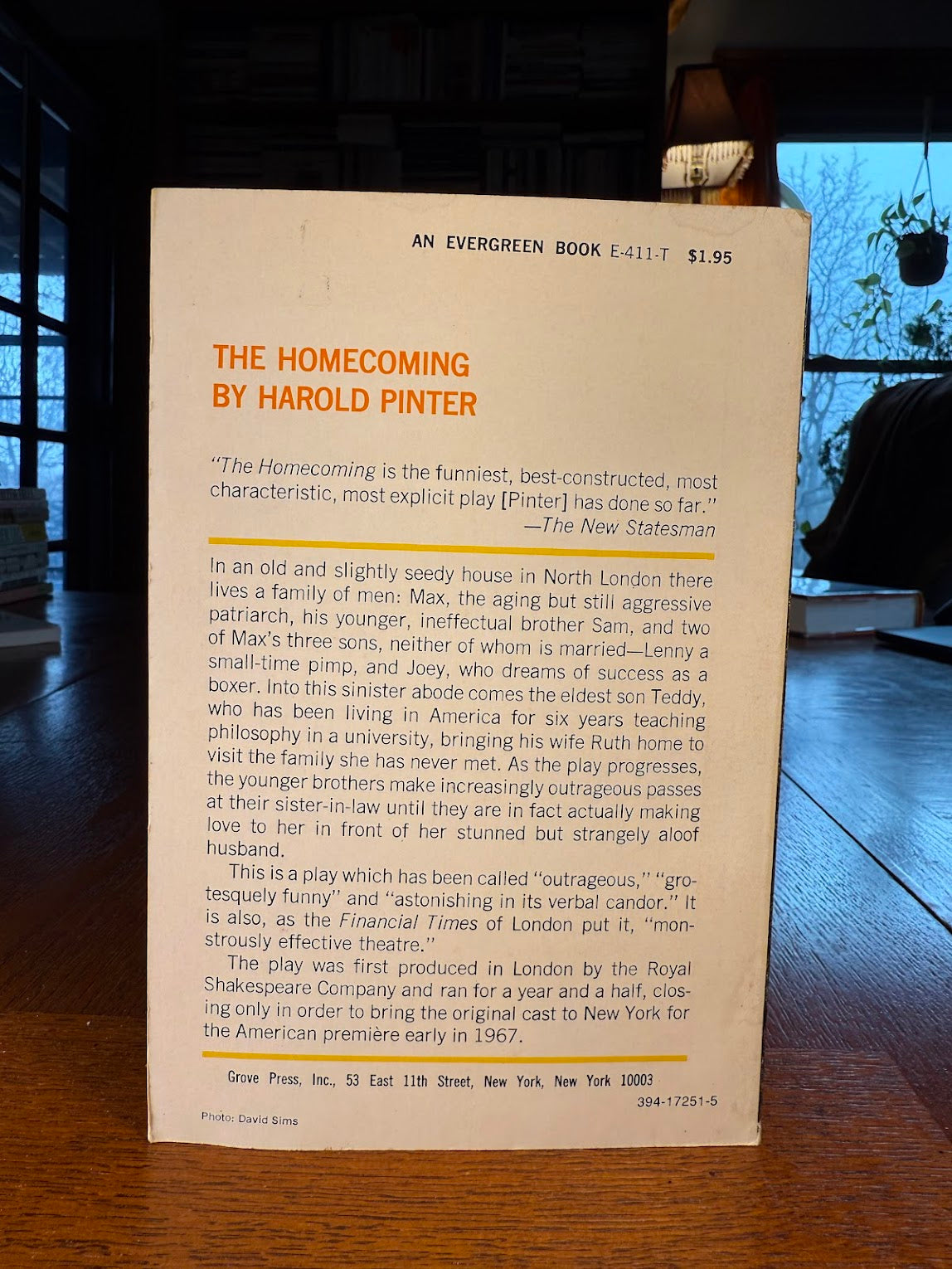 The Homecoming by Harold Pinter