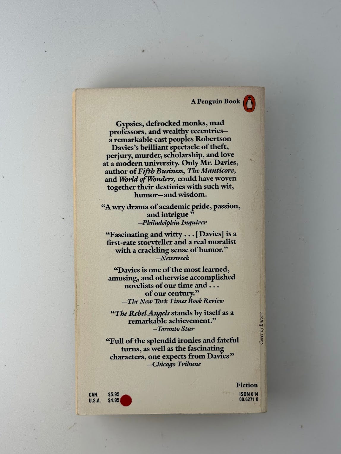 The Rebel Angels by Robertson Davies
