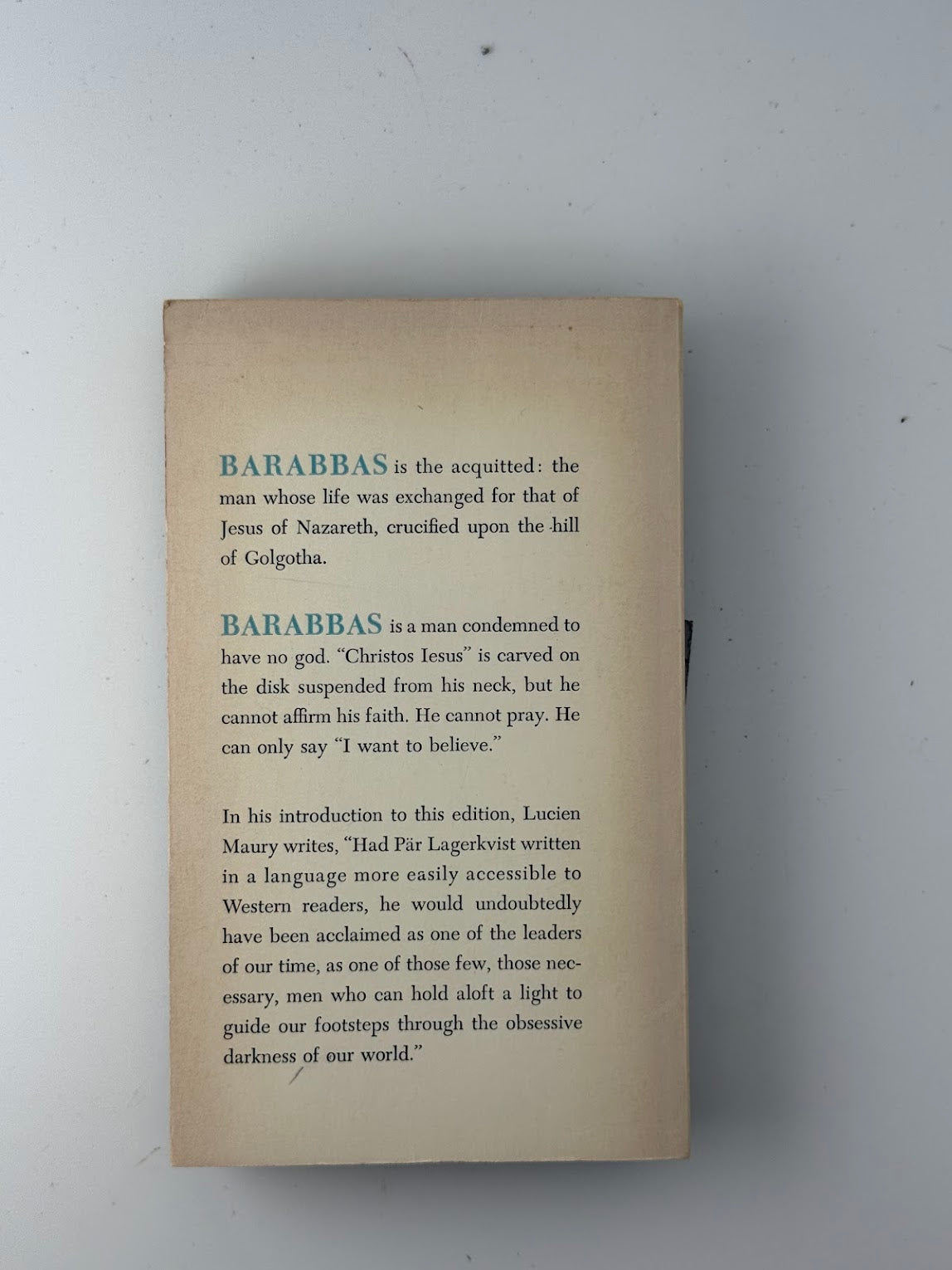 Barabbas by Par Lagerkvist