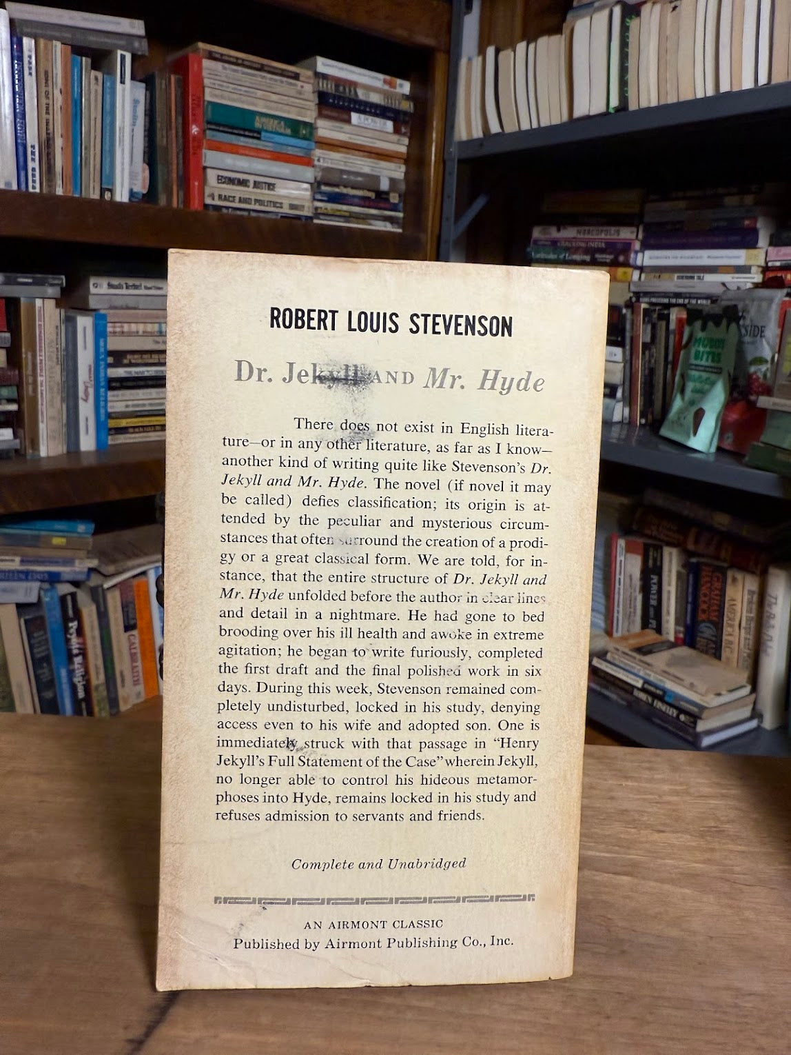 Dr. Jekyll and Mr. Hyde by Robert Louis Stevenson