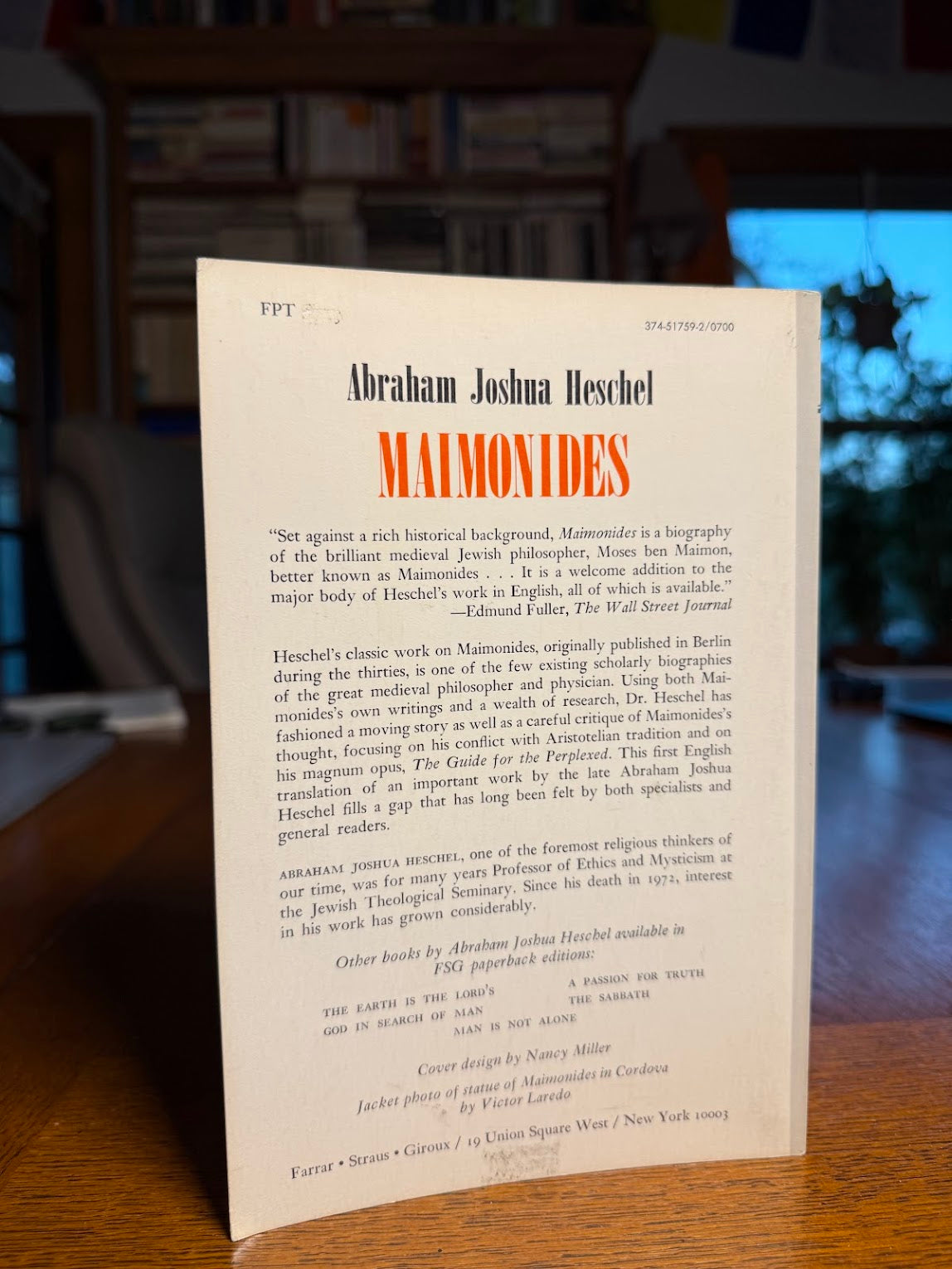 Maimonides by Abraham Joshua Heschel