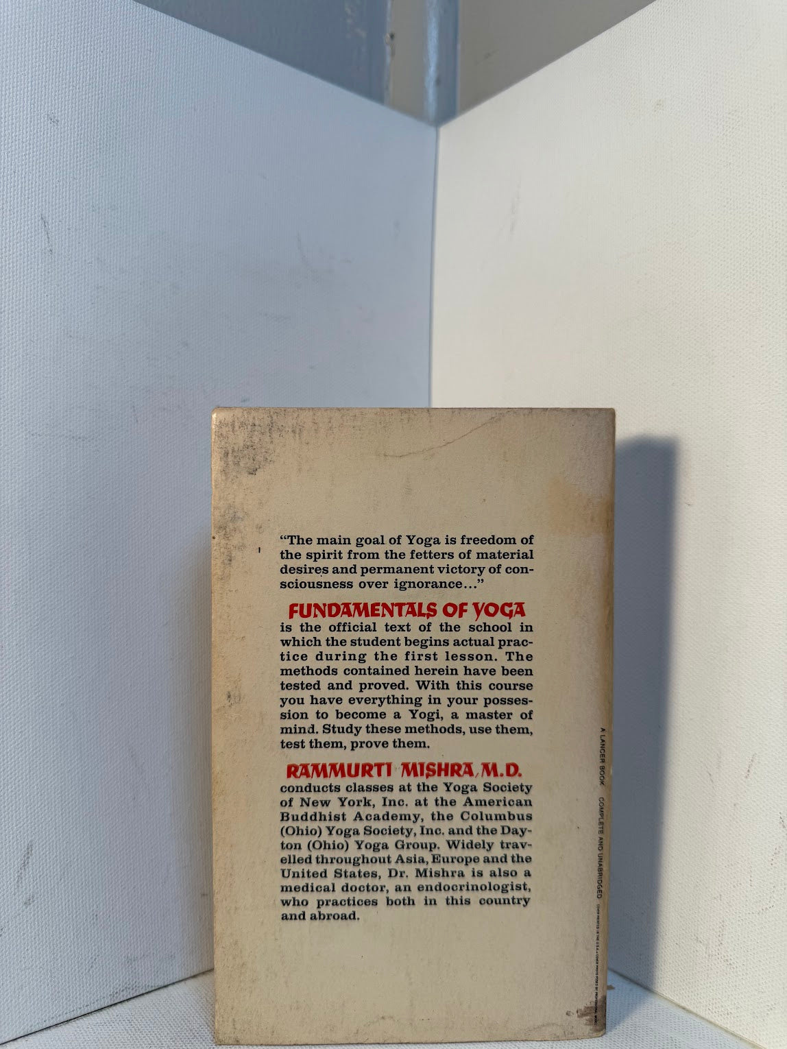 Fundamentals of Yoga by Rammurti Mishra