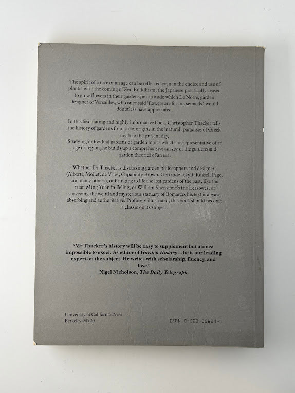 The History of Gardens by Christopher Thacker