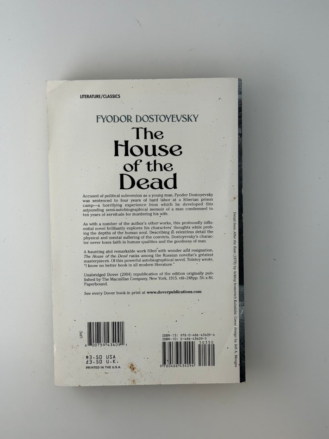 The House of the Dead by Fyodor Dostoyevsky