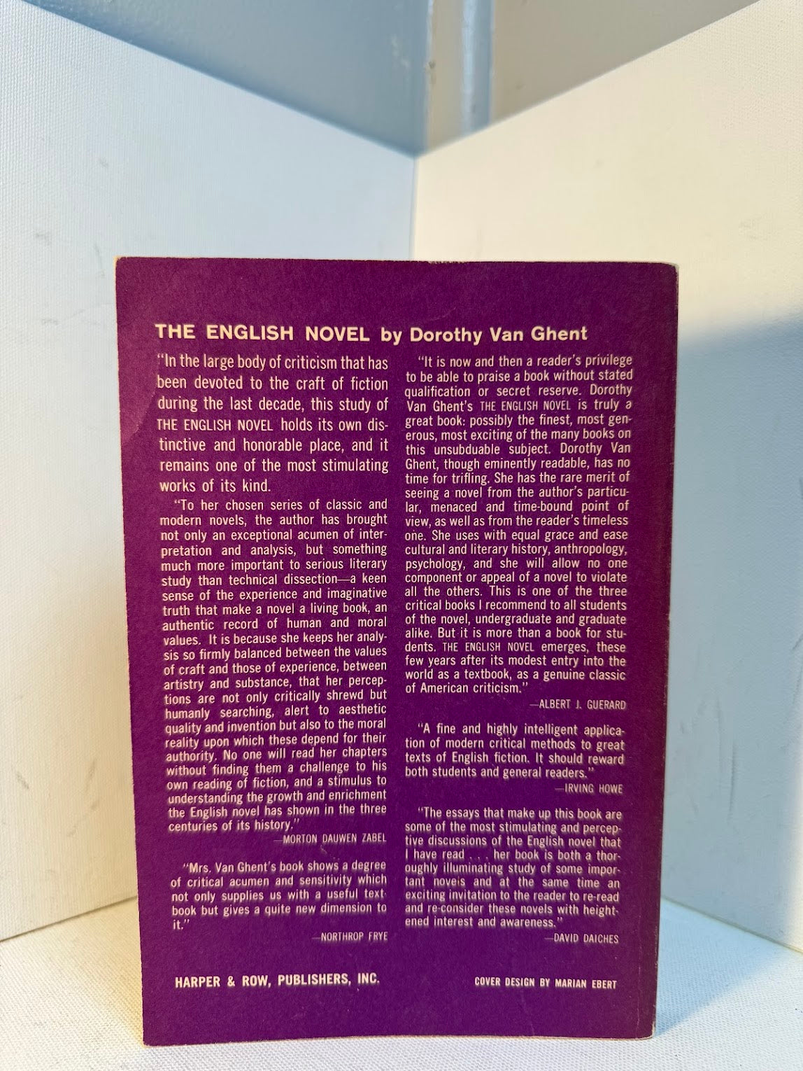 The English Novel - Form and Function by Dorothy Van Ghent