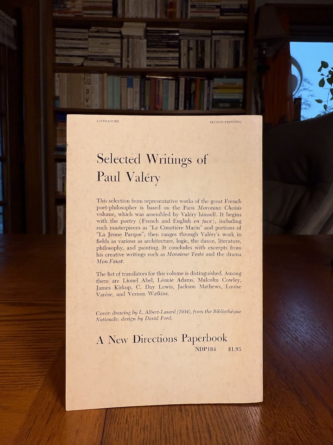 Selected Writings of Paul Valery