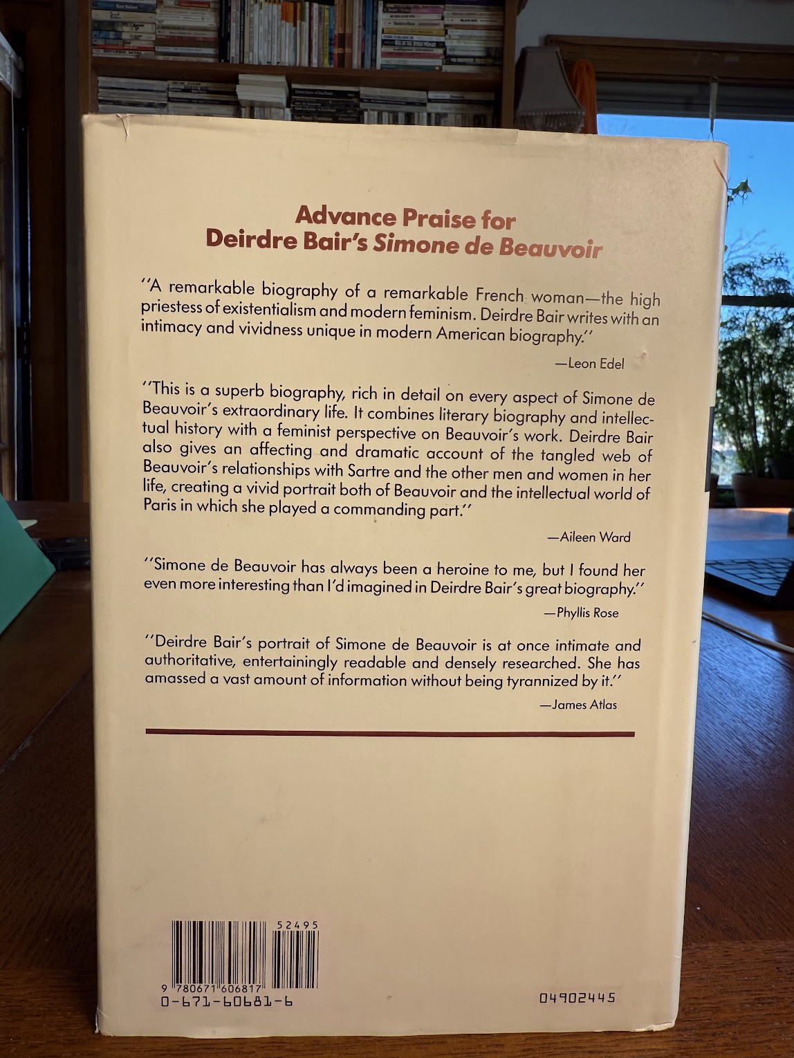 Simone de Beauvoir by Deirdre Bair