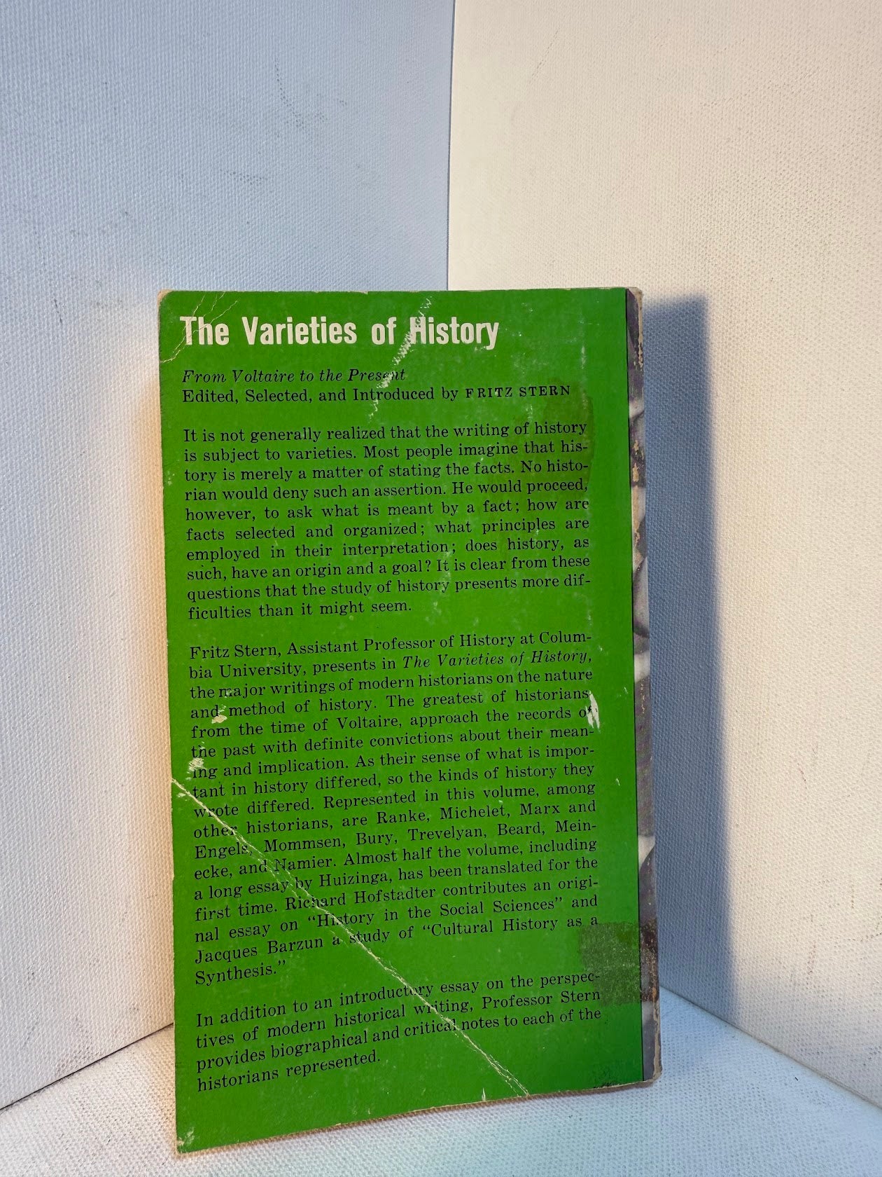 The Varieties of History edited by Fritz Stern