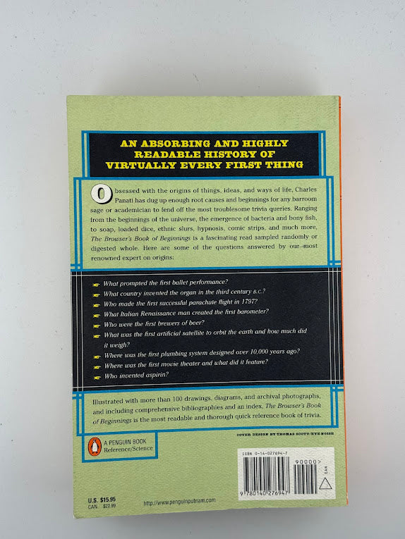 Browser's Book of Beginnings by Charles Panati