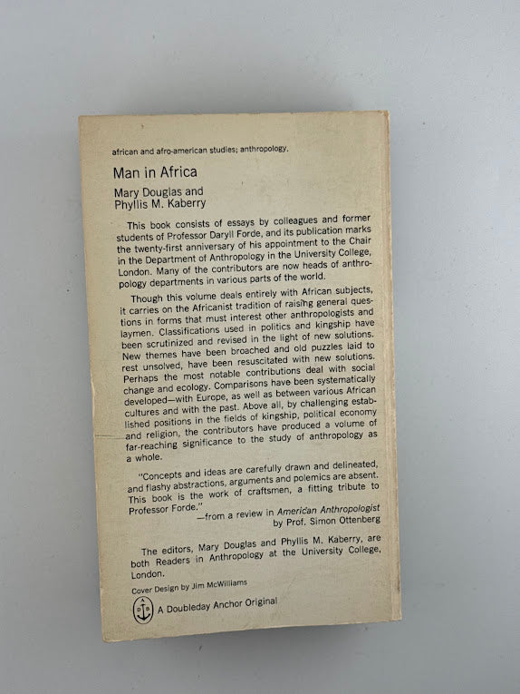 Man in Africa by Mary Douglas and Phyllis M. Kaberry