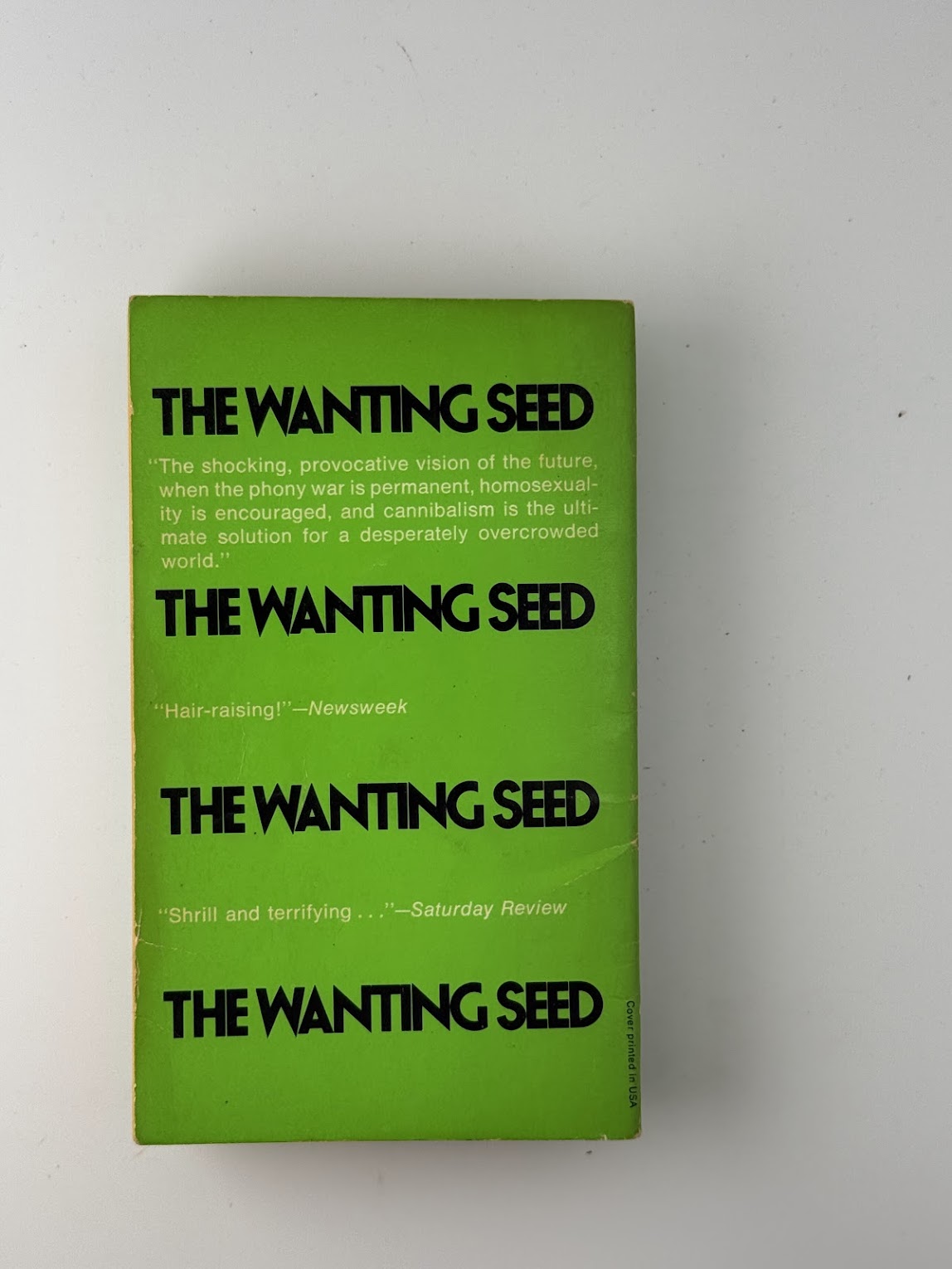 The Wanting Seed by Anthony Burgess